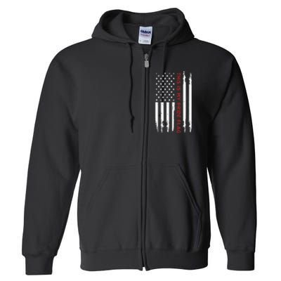 This Is My Pride Flag USA American 4th Of July Full Zip Hoodie