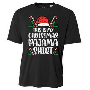 This Is My Christmas Pajama Funny Xmas PJs Cooling Performance Crew T-Shirt