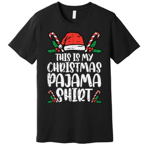 This Is My Christmas Pajama Funny Xmas PJs Premium T-Shirt