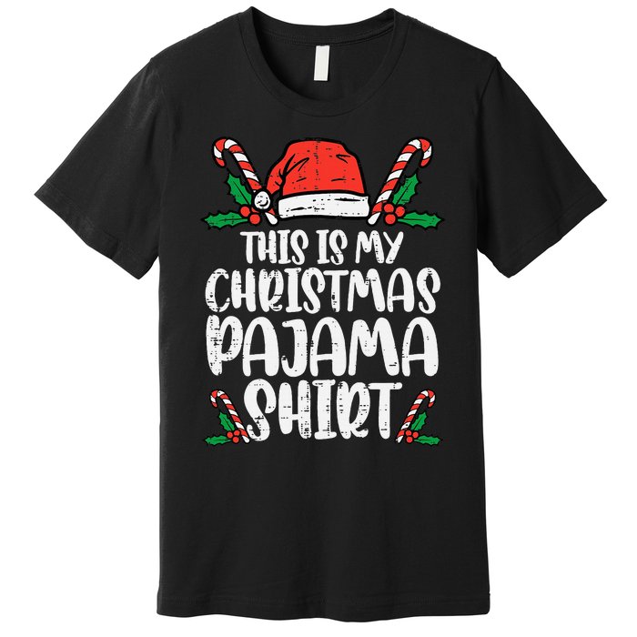 This Is My Christmas Pajama Funny Xmas PJs Premium T-Shirt