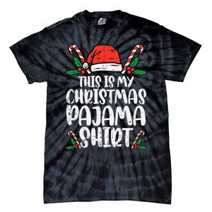 This Is My Christmas Pajama Funny Xmas PJs Tie-Dye T-Shirt