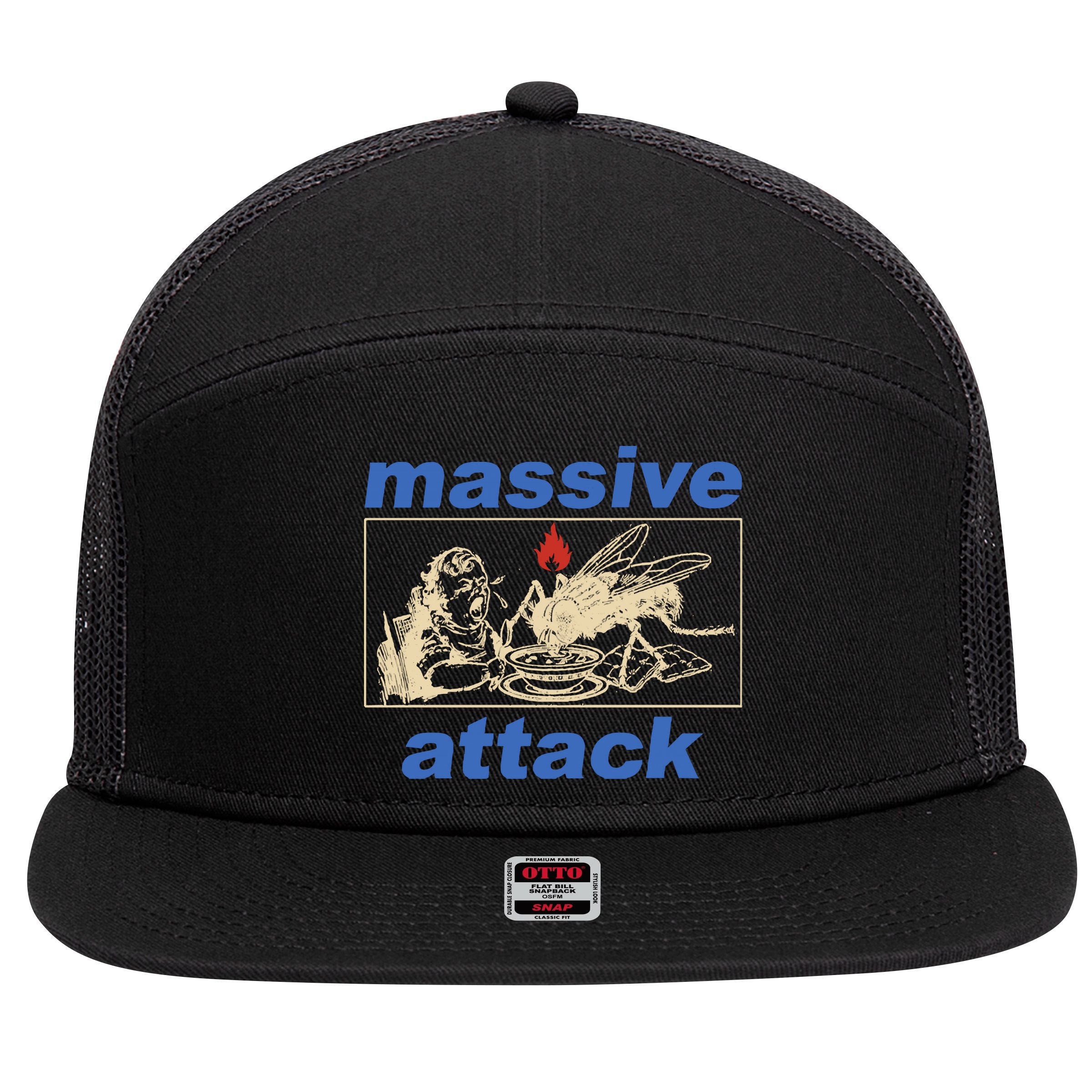 This Is Massive Attack 7 Panel Mesh Trucker Snapback Hat