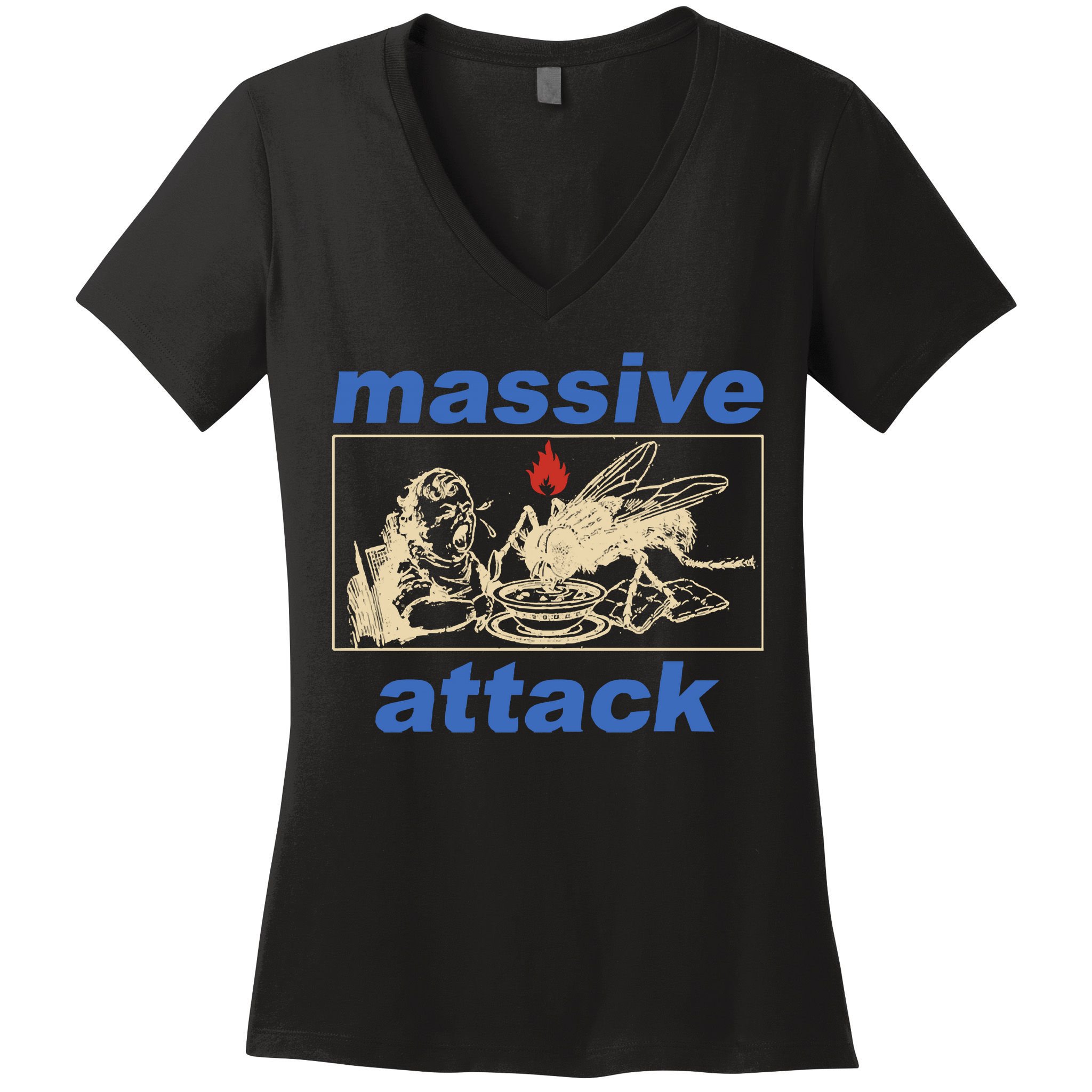 This Is Massive Attack Women's V-Neck T-Shirt