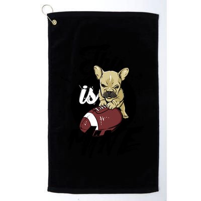 This Is Mine Cute Football Dog Golf Towel