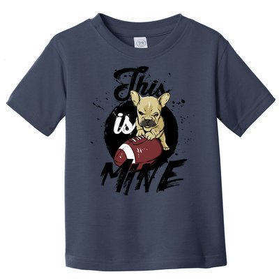 This Is Mine Cute Football Dog Toddler T-Shirt