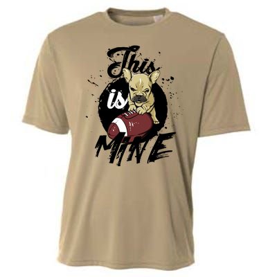 This Is Mine Cute Football Dog Cooling Performance Crew T-Shirt