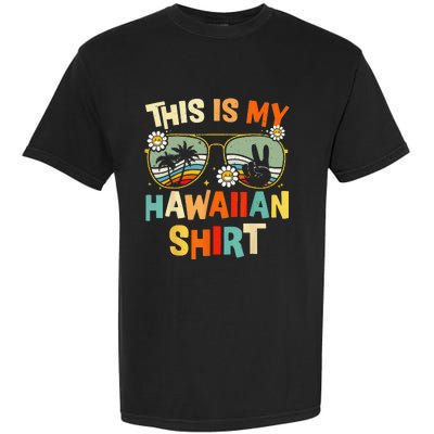 This Is My Hawaiian Tropical Luau Costume Party Hawaii Garment-Dyed Heavyweight T-Shirt