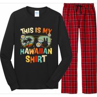 This Is My Hawaiian Tropical Luau Costume Party Hawaii Long Sleeve Pajama Set