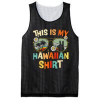 This Is My Hawaiian Tropical Luau Costume Party Hawaii Mesh Reversible Basketball Jersey Tank