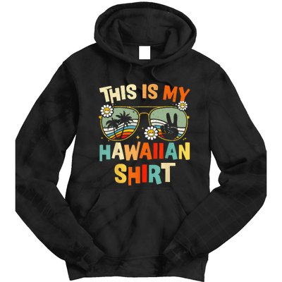 This Is My Hawaiian Tropical Luau Costume Party Hawaii Tie Dye Hoodie