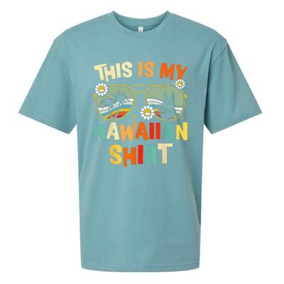 This Is My Hawaiian Tropical Luau Costume Party Hawaii Sueded Cloud Jersey T-Shirt