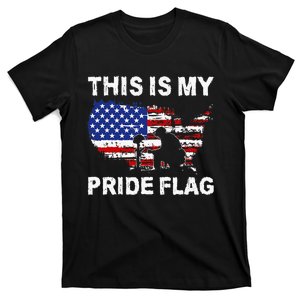 This Is My Pride Flag Patriotic American Flag T-Shirt