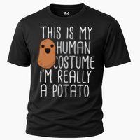 This Is My Human Costume Im Really A Potato Yam Cooling Performance Crew T-Shirt