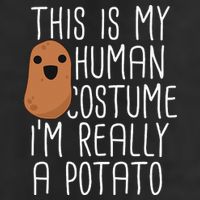 This Is My Human Costume Im Really A Potato Yam Adult Drive Performance Visor