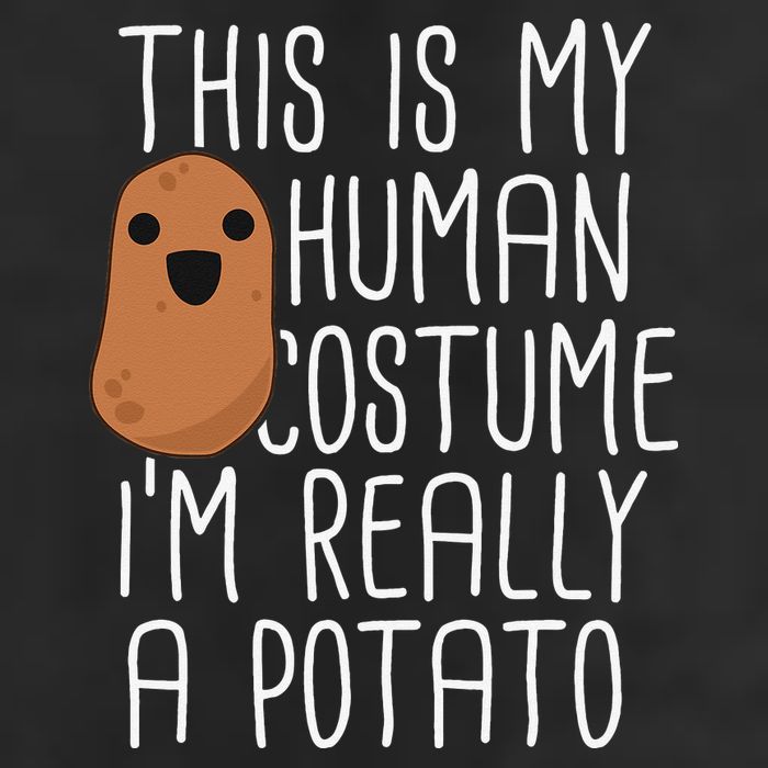 This Is My Human Costume Im Really A Potato Yam Adult Drive Performance Visor