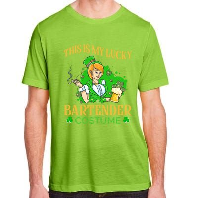 This Is My Lucky Bartender Costume Funny St Patrick Day Gift Adult ChromaSoft Performance T-Shirt