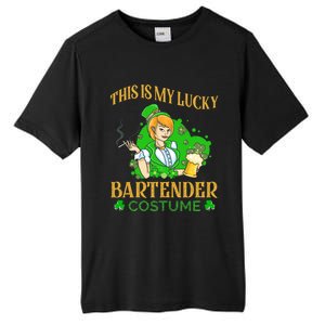 This Is My Lucky Bartender Costume Funny St Patrick Day Gift Tall Fusion ChromaSoft Performance T-Shirt