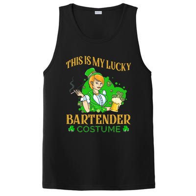 This Is My Lucky Bartender Costume Funny St Patrick Day Gift PosiCharge Competitor Tank