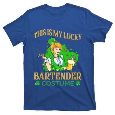 This Is My Lucky Bartender Costume Funny St Patrick Day Gift T-Shirt