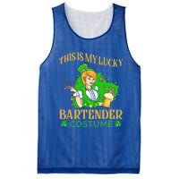 This Is My Lucky Bartender Costume Funny St Patrick Day Gift Mesh Reversible Basketball Jersey Tank