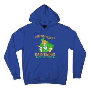 This Is My Lucky Bartender Costume Funny St Patrick Day Gift Tall Hoodie