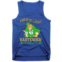 This Is My Lucky Bartender Costume Funny St Patrick Day Gift Tank Top