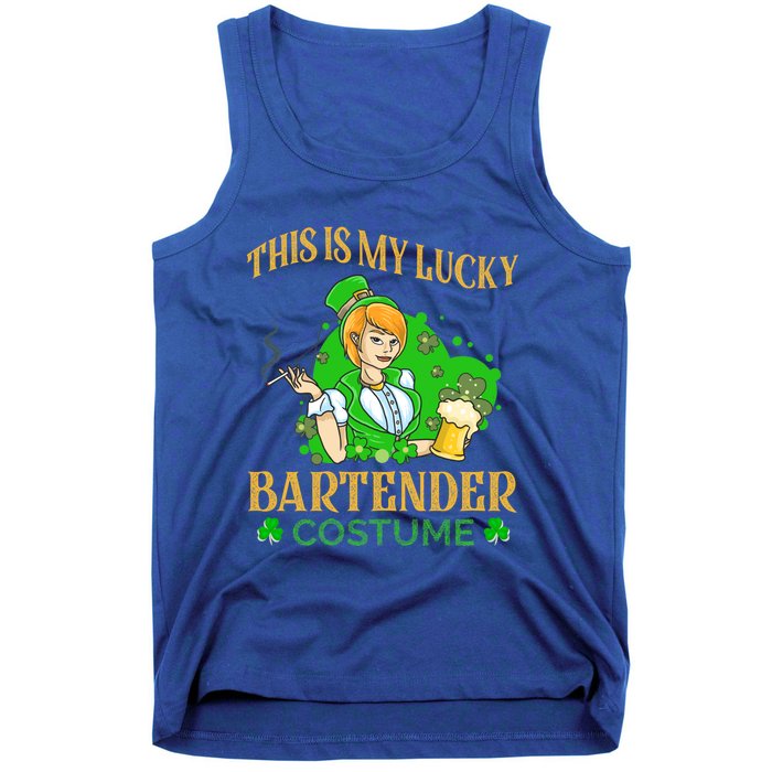 This Is My Lucky Bartender Costume Funny St Patrick Day Gift Tank Top