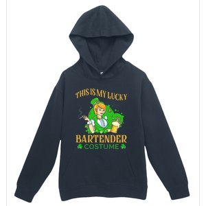 This Is My Lucky Bartender Costume Funny St Patrick Day Gift Urban Pullover Hoodie