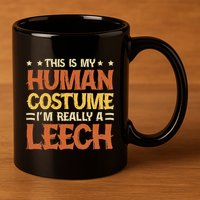 This Is My Human Costume IM Really A Leech 11oz C Handle Ceramic Mug