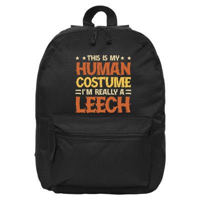 This Is My Human Costume IM Really A Leech 16 in Basic Backpack