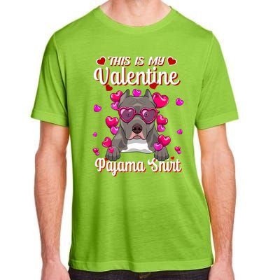 This Is My Valentine Pajama Gift Pitbull Lovers Cute Gift Adult ChromaSoft Performance T-Shirt