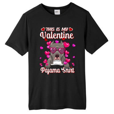 This Is My Valentine Pajama Gift Pitbull Lovers Cute Gift Tall Fusion ChromaSoft Performance T-Shirt