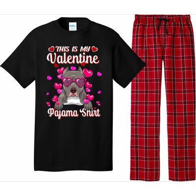 This Is My Valentine Pajama Gift Pitbull Lovers Cute Gift Pajama Set