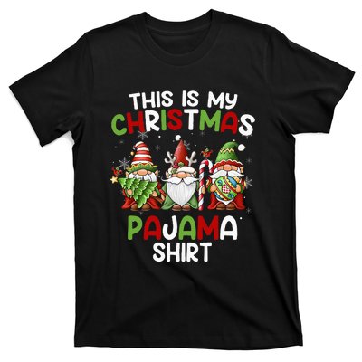 This Is My Christmas Pajama Gnomies Gnome Xmas Holiday T-Shirt