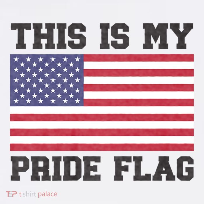 This Is My Pride Flag Usa American 4th Of July Patriotic Premium T-Shirt