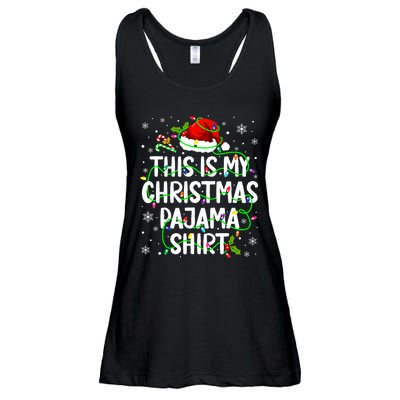 This Is My Christmas Pajamas Ladies Essential Flowy Tank