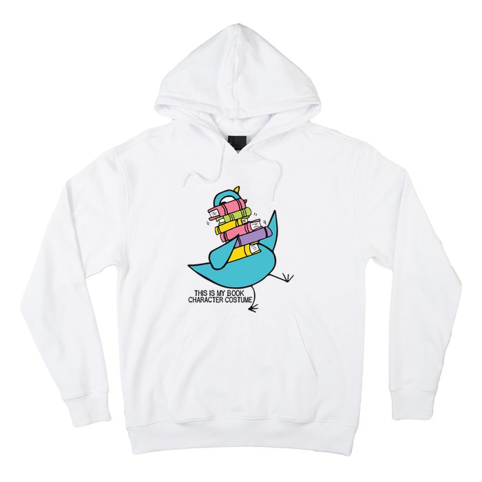 This Is My Book Character Costume Funny Pigeon Reading Trending Design Hoodie