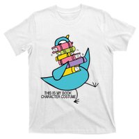 This Is My Book Character Costume Funny Pigeon Reading Trending Design T-Shirt