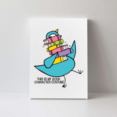 This Is My Book Character Costume Funny Pigeon Reading Trending Design Canvas