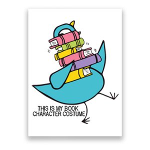 This Is My Book Character Costume Funny Pigeon Reading Trending Design Poster