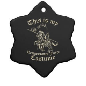 This Is My Renaissance Faire Costume Funny Ceramic Star Ornament