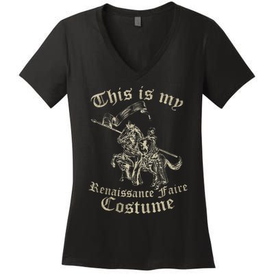 This Is My Renaissance Faire Costume Funny Women's V-Neck T-Shirt