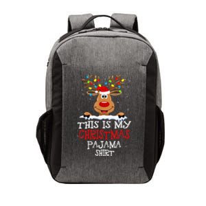 This Is My Christmas Pajama Funny Christmas Reindeer Vector Backpack