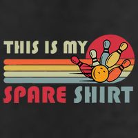 This Is My Spare Bowling Bowler Funny Team 7 Panel Mesh Trucker Snapback Hat
