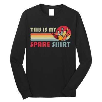 This Is My Spare Bowling Bowler Funny Team Long Sleeve Shirt