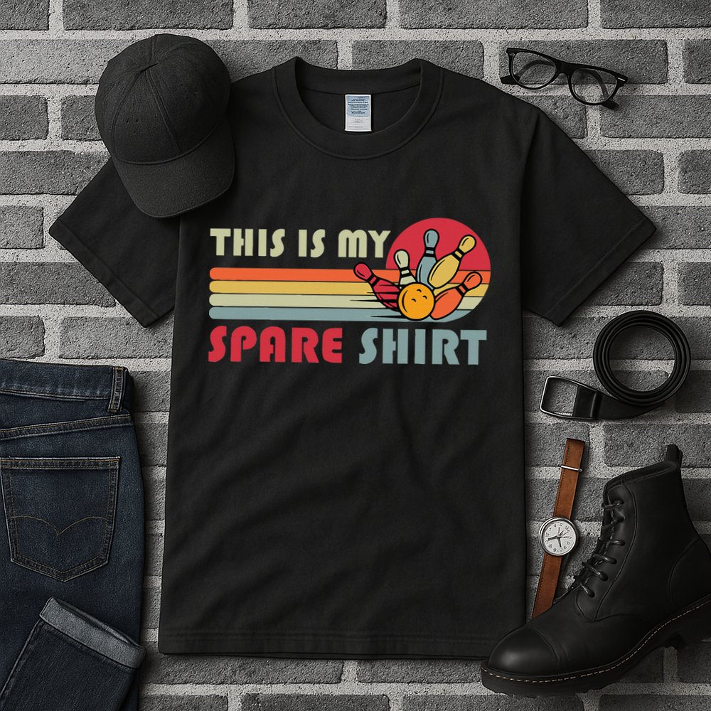 This Is My Spare Bowling Bowler Funny Team Tall T-Shirt