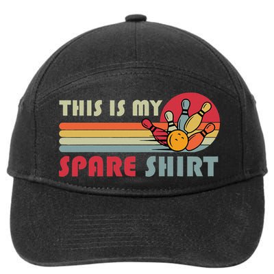 This Is My Spare Bowling Bowler Funny Team 7-Panel Snapback Hat