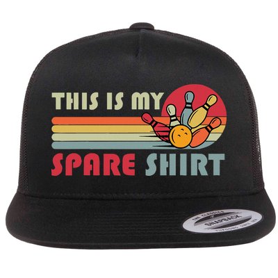 This Is My Spare Bowling Bowler Funny Team Flatbill Hat