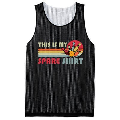 This Is My Spare Bowling Bowler Funny Team Mesh Reversible Basketball Jersey Tank