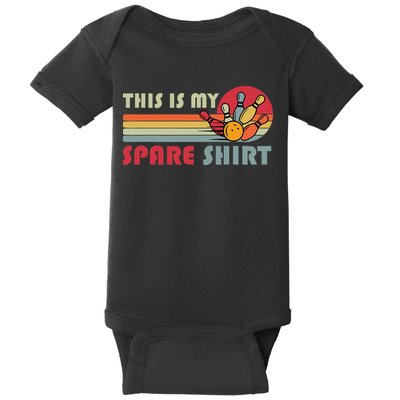 This Is My Spare Bowling Bowler Funny Team Baby Bodysuit